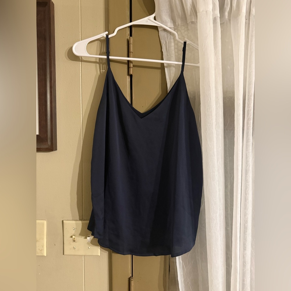 Elegant Navy Blue Women's Top